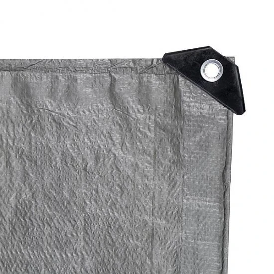 Bo-Camp Afdekzeil 3 X 2 Meter Grijs 4 Bo-Camp Afdekzeil 3 X 2 Meter Grijs - Afbeelding 2