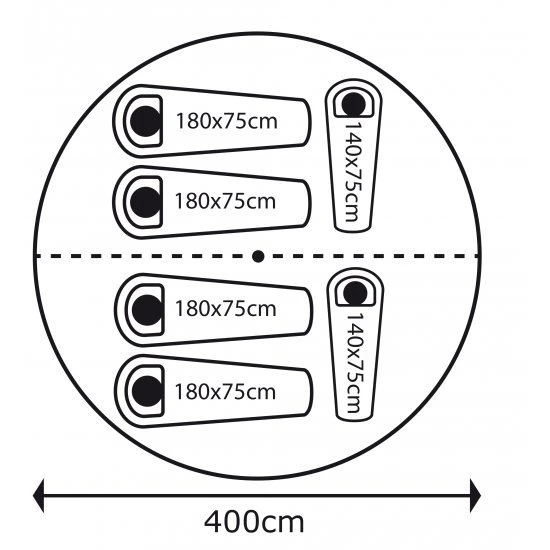 Bo-Camp Urban Outdoor Tent Streeterville Diameter 4 Meter 10 Bo-Camp Urban Outdoor Tent Streeterville Diameter 4 Meter - Afbeelding 8