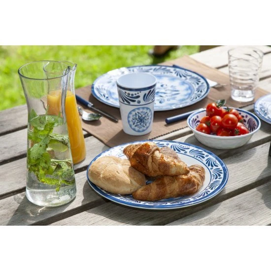 Bo Camp Servies 100 Procent Melamine 16 Delig Old Dutch Blauw 8 Bo Camp Servies 100 Procent Melamine 16 Delig Old Dutch Blauw - Afbeelding 6