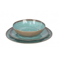 Bo Camp Servies 100 Procent Melamine 12 Delig Halo Aqua-Terracotta -Buiten Kamperen 6181392 05 550x550w