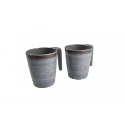 Bo-Camp Mok Halo Melamine Grijs 4 Stuks -Buiten Kamperen 6181402 02 550x550w