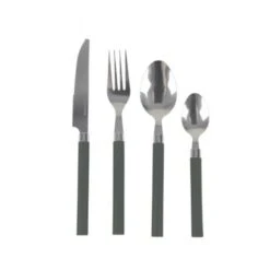 Bo-Camp Bestekset 4-Delig 1-Persoons Grijs