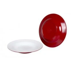 Bo-Camp Diep Bord 100 Melamine Diameter 21.5 Cm Two Tone Rood