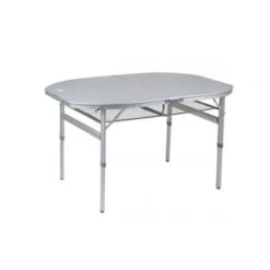 Bo-Camp Tafel Premium Ovaal Koffermodel 120x80 Cm