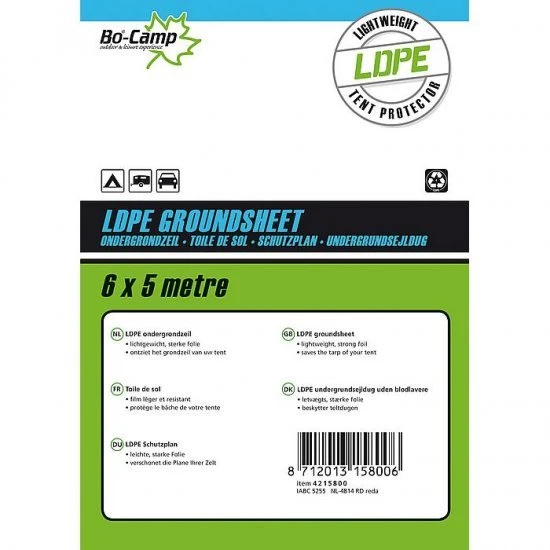 Bo-Camp Ondergrondzeil 6 X 5 Meter Transparant 4 Bo-Camp Ondergrondzeil 6 X 5 Meter Transparant - Afbeelding 2