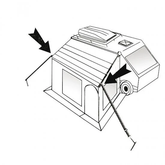 Bo-Camp Stormband Set Universeel Clips 2 Stuks Van 3.5 Meter 5 Bo-Camp Stormband Set Universeel Clips 2 Stuks Van 3.5 Meter - Afbeelding 3