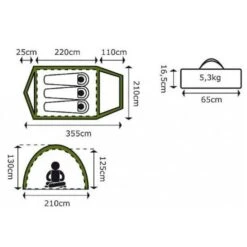 Camp-Gear Tent Rio Grande 3 Persoons Groen Grijs -Buiten Kamperen Camp Gear20Tent20Rio20Grande20320Persoons20Groen20 Grijs202 550x550w