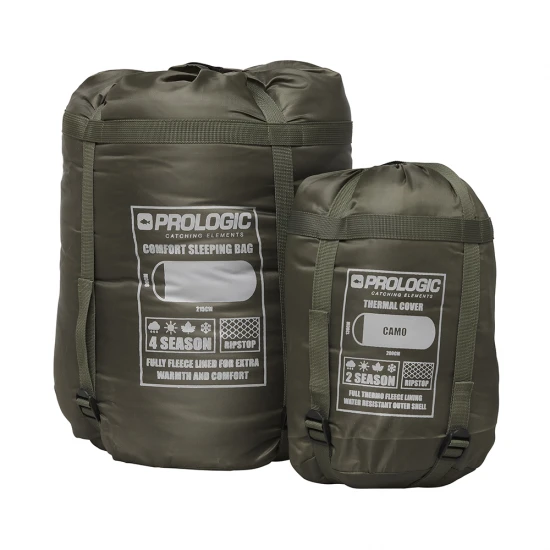 Prologic Element Comfort Sleeping Bag & Thermal Camo Cover 5 Season 215x90cm 9 Prologic Element Comfort Sleeping Bag & Thermal Camo Cover 5 Season 215x90cm - Afbeelding 7