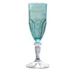 Sunvibes Champagneglas Happy Aqua Acryl 6 Stuks